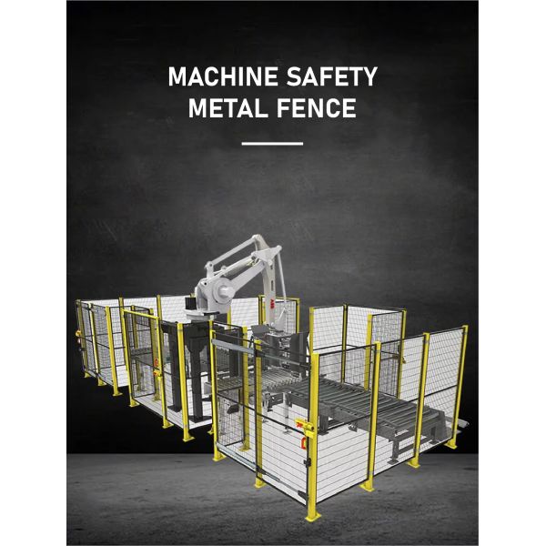 Perimeter Protective Fence Robot Safety Fence Powered Coated