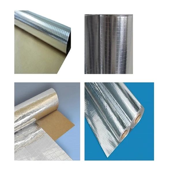Aluminum Foil Composite Insulation White Pp Film Scrim Kraft Paper Reinforced Facing