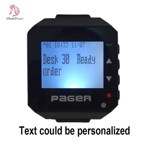 Настроить буквенно-цифровые беспроводные наручные часы и кнопки системы пейджера экстренного вызова с вибрацией или зумбером