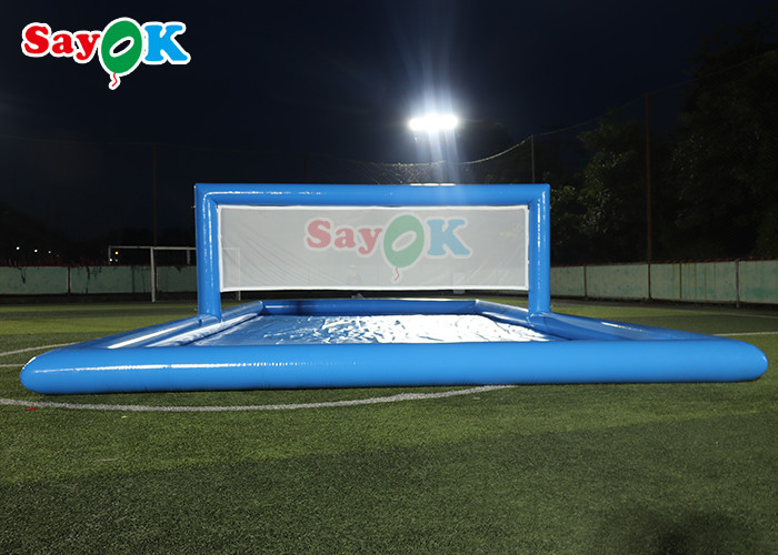 Водный парк Игры Большой бассейн Надувный волейбольный поле Надувный водный теннисный корт Для спортивных игр