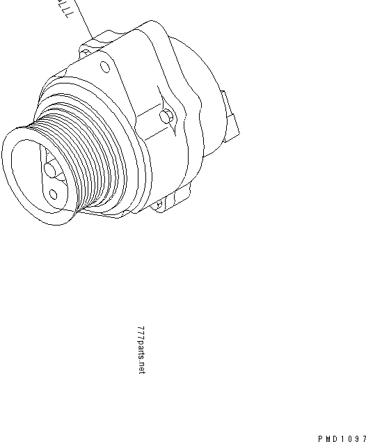 Генератор С6Д102Э 600-861-3411 600-861-3410 двигателя запасной части экскаватора ПК200-6 ПК210-6 ПК128УУ-2 БР200С-1