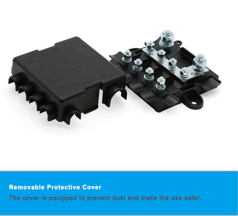 Распределение питания 4 Way MIDI 1 MEGA Fuse Holder Box Block