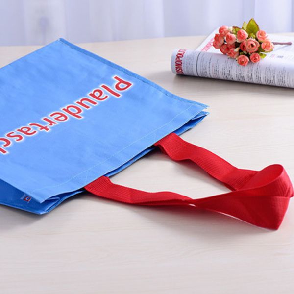 Waterproof Custom Printed Grocery Bags , 80 - 160gsm Pp Woven Shopping Bag