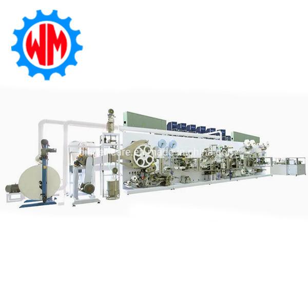Womeng New Technology Panty Liner Production Line Full Servo Lower Energy