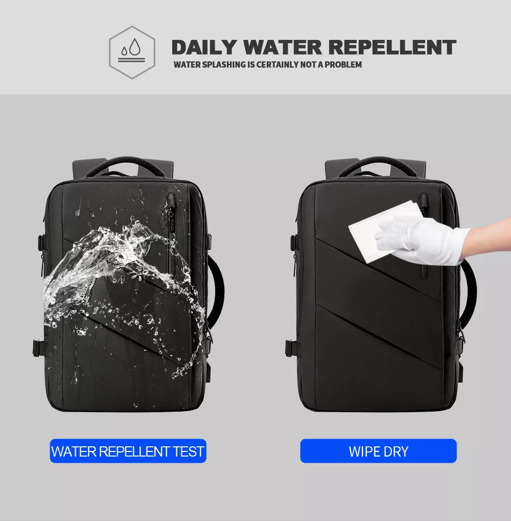 Обратимый течебезопасный рюкзак дела случайный расширяемый с портом USB