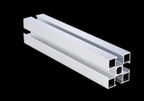 Alliage d'aluminium à extrusion carrée industrielle 40X40 Profiles d'extrusion d'aluminium de haute qualité standard européen