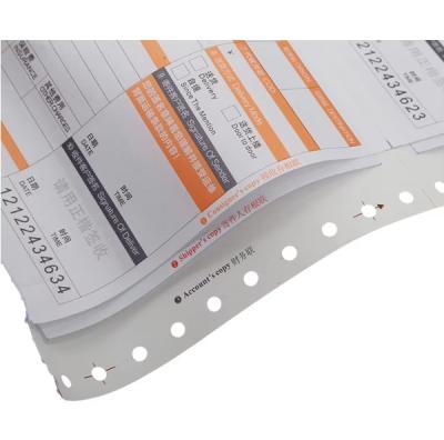 Digital Printing Courier Air Waybill Rectangular Carbonless Copy Paper Customized