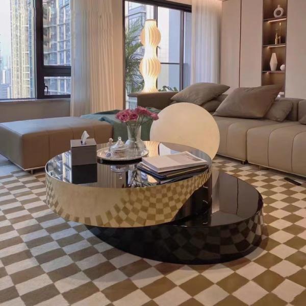 Rotatastic Tempered Glass Coffee Table With Modern Style