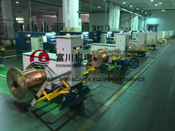 630 Active Pay Off Double Twist Bunching Machine Double Wire Twisting Pneumatic Tension