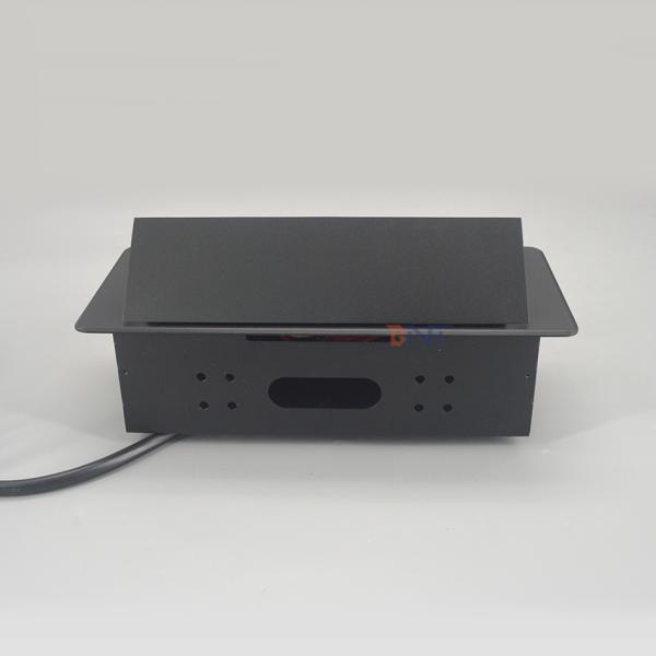 Cat6 network flush mount table top power outlet with UK power outlet