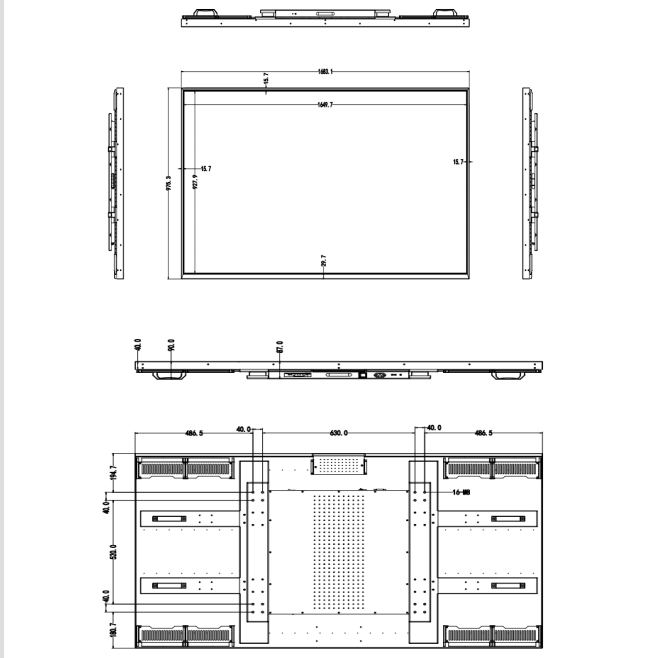 Открытая рамка Lcd контролирует Signage 3000nits 75 цифров дюйма на открытом воздухе