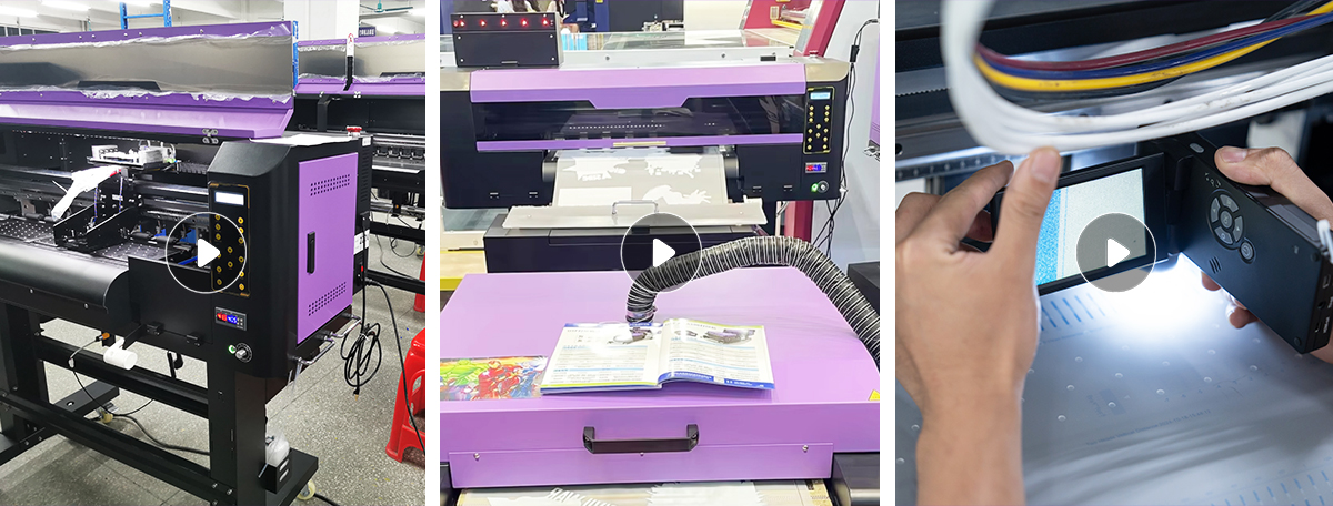 Полноавтоматический 60 см DTF принтер все в одном прямой к пленке принтеры порошковой шейкер