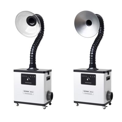 Metal body White table top fume extractor for beauty salon fume & moxibustion fume