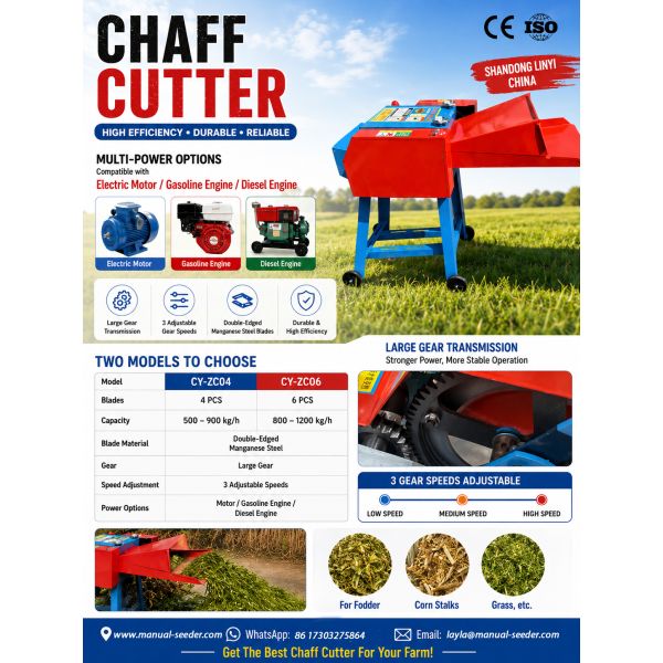 Farm Metal Chaff Cutter Machine Durable Forage Cutter Machine