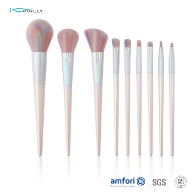 Beleza da sobrancelha 9pcs que mistura escovas plásticas da composição
