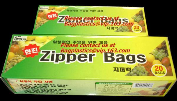 resealable, reclosable trasnparent freezer plastic k bag, Reclosable Grip Zip Smell