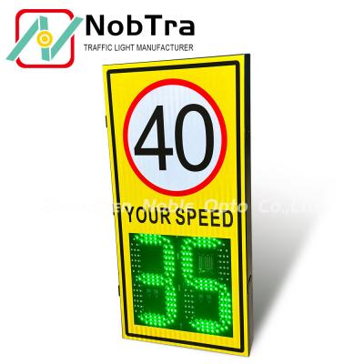 Solar Powered LED Radar Speed Limit Sign with Lithium Battery and IP54 Rating