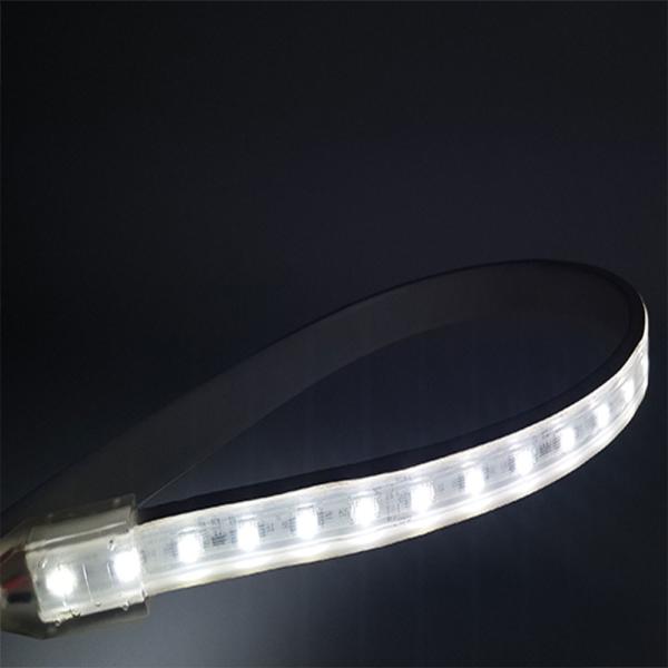 PVC impermeável da luz de tira 12W/M do diodo emissor de luz do FCC 5050RGB 6x16mm