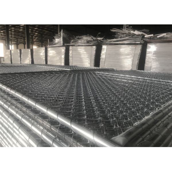 Hot Dipped Galvanized Construction Fencing Panels 1830mm x 3650mm/6'x12' Outer tube 41.2mm HDG 100gram/sqm