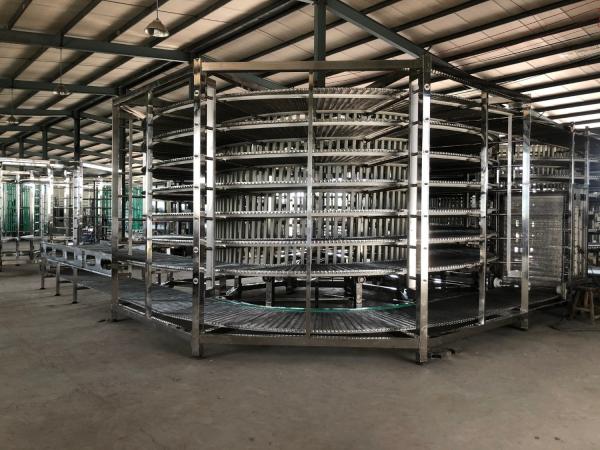                  Large Commercial Bakery Bread Spiral Cooling Conveyor Machine Manufacturer             
