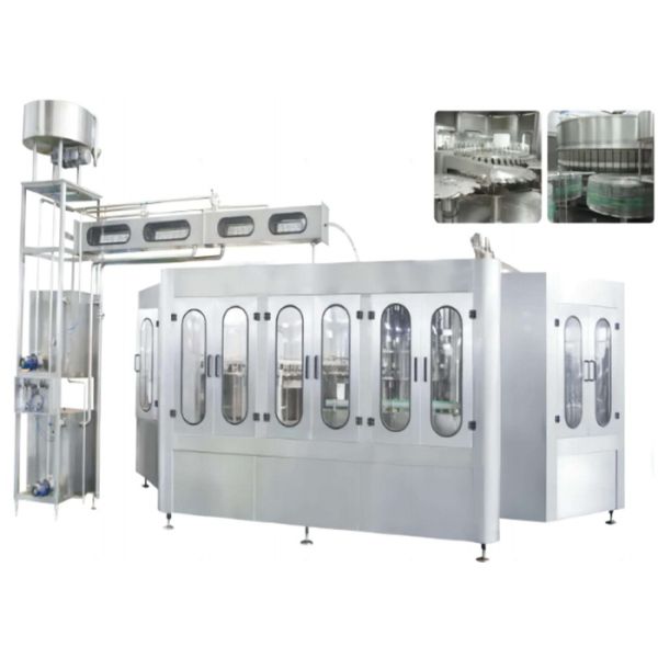 MY-PZS Bottled Water liquid Filling Production Line 6000-10000 Bottles/hour 14-32 Heads