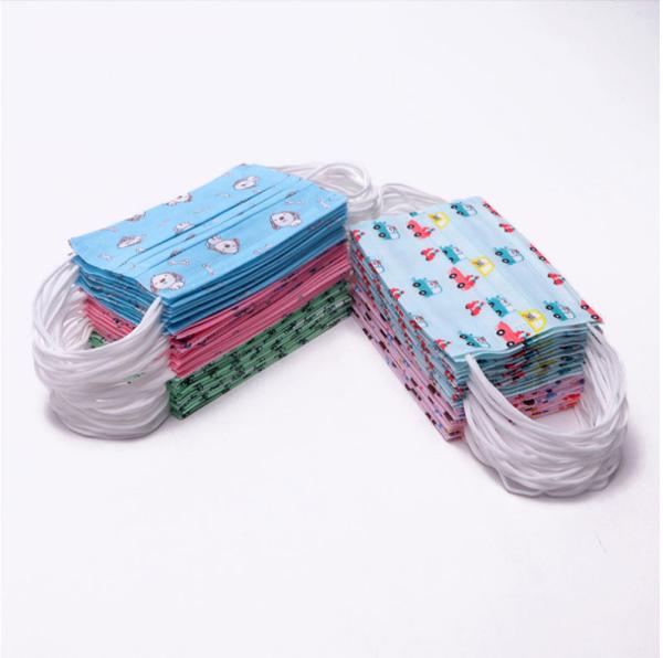 Printed Kids Protective Wearing Medical Mask 3 Ply  For Baby Children