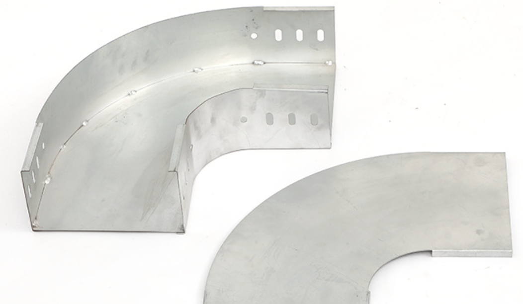 Galvanized Steel Cable Tray Fittings Arc Bend Elbow Accessory for Cable Corner Routing