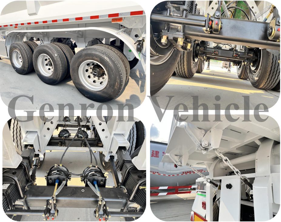 4 цапфы 60 заднего Tipper сброса тонн экспорта грузовика Semi к Кот-д'Ивуар