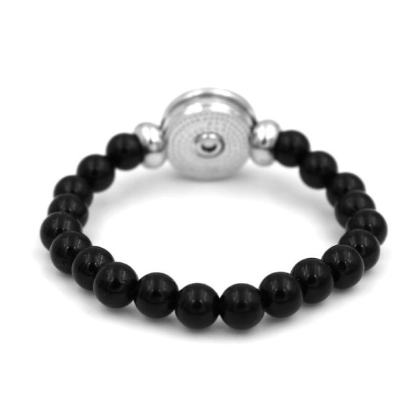 Sublimation Blank Black Stretchy Elastic Band Glass Bead Bracelet Country Flag Bracelet Palestine Lives Beaded Bracelet