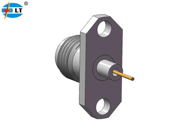 furos fêmeas do acessório 2 da solda do conector da montagem da flange de 2.4mm