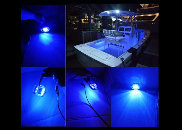 12V Blue White Waterproof LED Transom Yacht LED Courtesy Boat Interior Lights