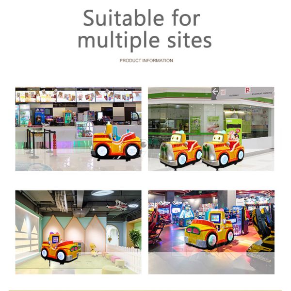 Kids Fun&Attractive Game indoor coin operated amusement rides led light kiddie ride