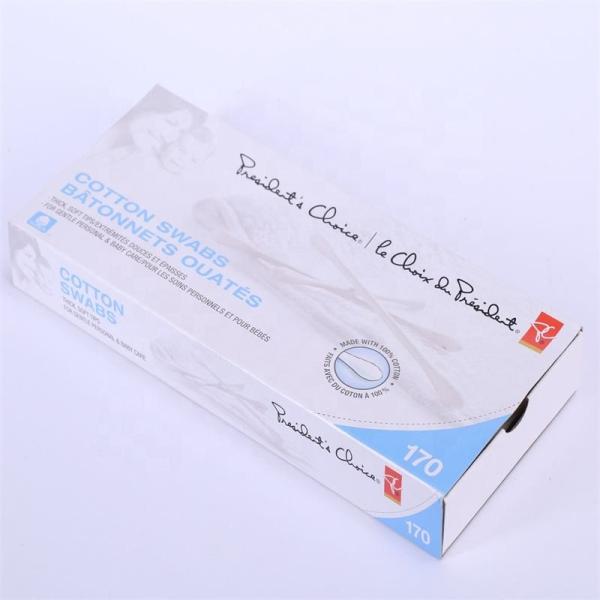 Cotton Swabs Cotton Buds Quality Paper Sticks 100% Pure Natural Cotton Head In Blister Card