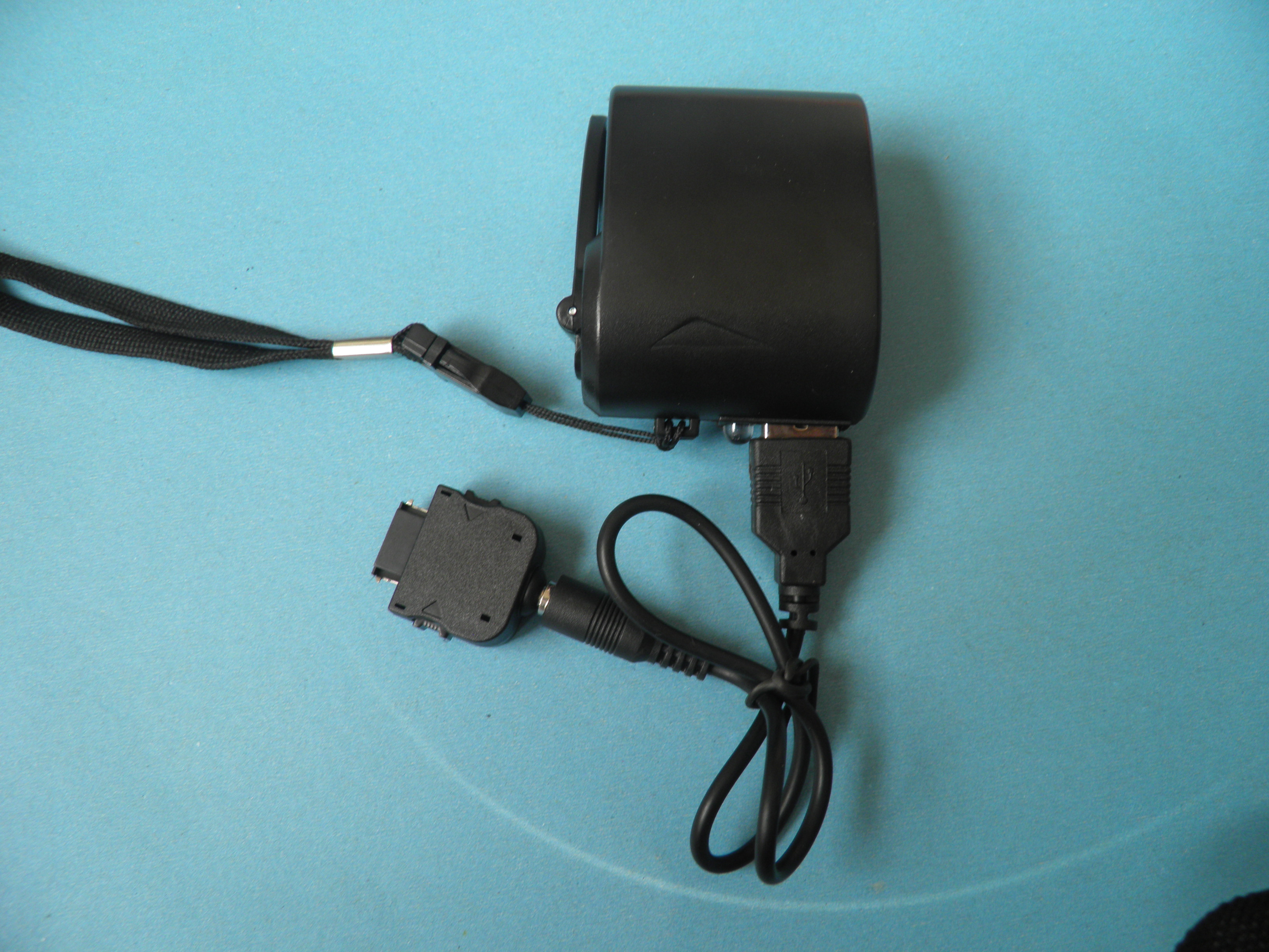 Portable USB Solar Hand Flashlight Charger With Amorphous Silicon Solar Panels
