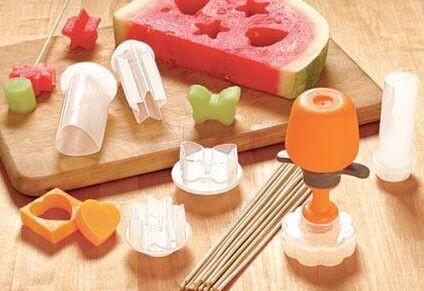 Fruit Decoration Small Kitchen Tools White DIY Birthday Gifts 10 pcs Kit CIQ