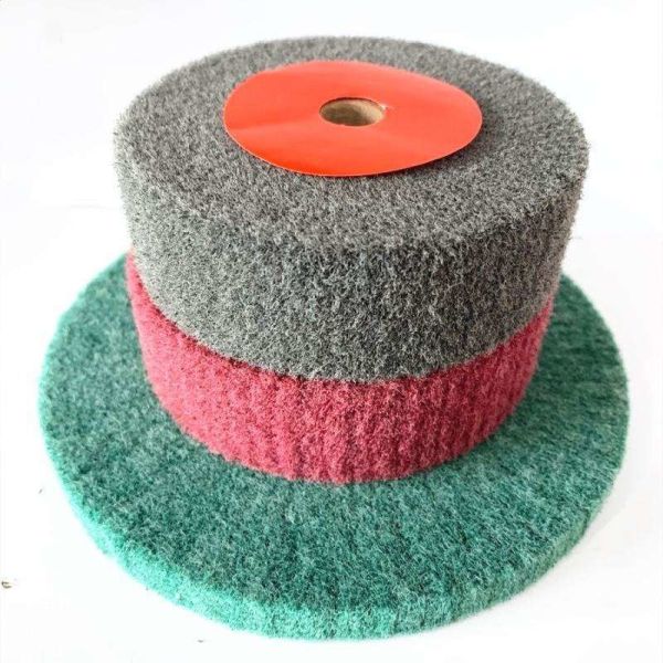 Deburring and Surface Drawing Non-Woven Flap Disc Wheel with Stainless Steel Material