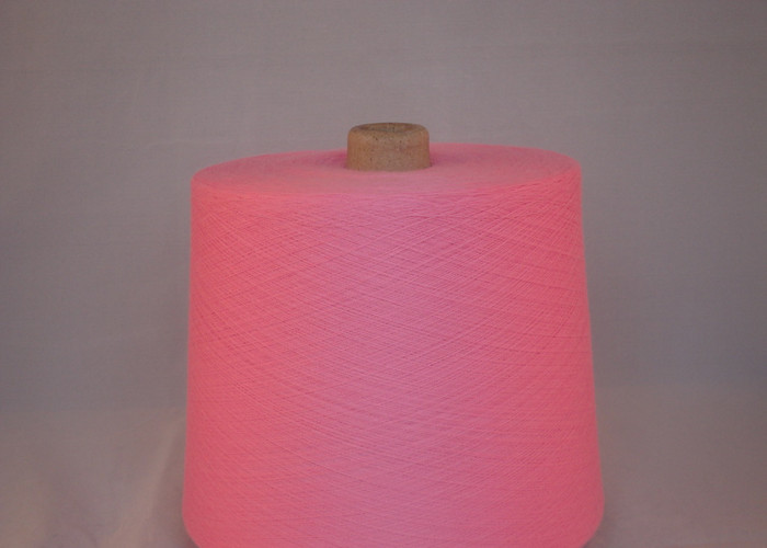 Dyed Recycled 100 Polyester Spun Yarn Ne20 On Cone For Fabric And Socks Production