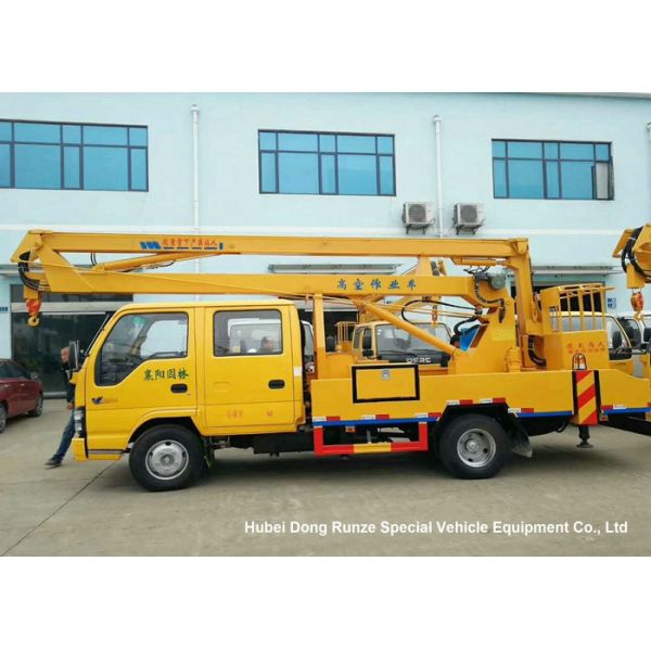 ISUZU 4x2 14-16M Aerial Platform Truck LHD EURO5 , Vehicle Mounted Work Platforms