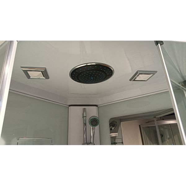 Fashionable aluminum alloy frame shower room with the roof and tray
