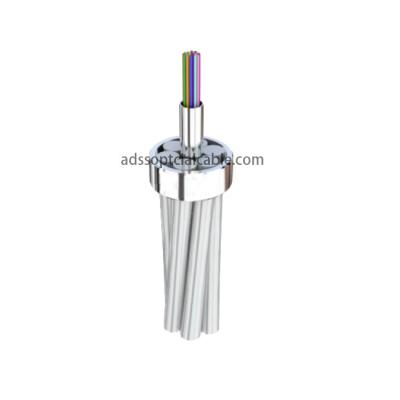 OPPC OPLC OPGW Fiber Cable Power System , Hybrid Fiber Optic Cable 2-144 Core
