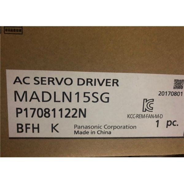 O servo industrial de Panasonic MADLN15SG conduz a saída/entra: 200W/200V