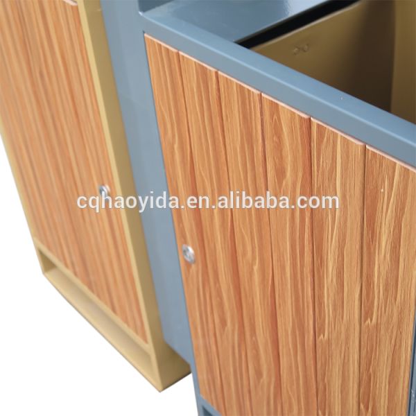 Стоя мусорный бак длины 31.7gal 900mm на открытом воздухе деревянный