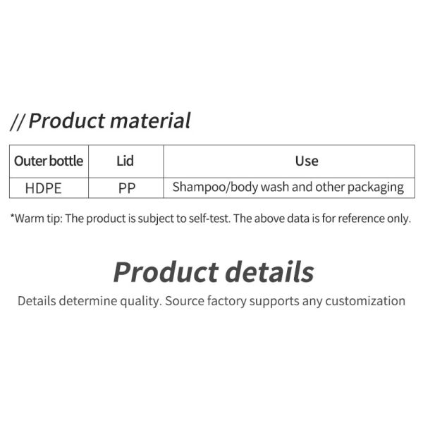 Botella de desinfectante para manos de 250 ml, botellas de spray de plástico HDPE con bomba