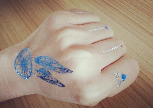 Metallic tattoo