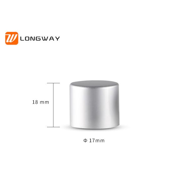 Aluminum Cover Silver Cosmetic Bottle Cap 24/410 Closure ISO Approval