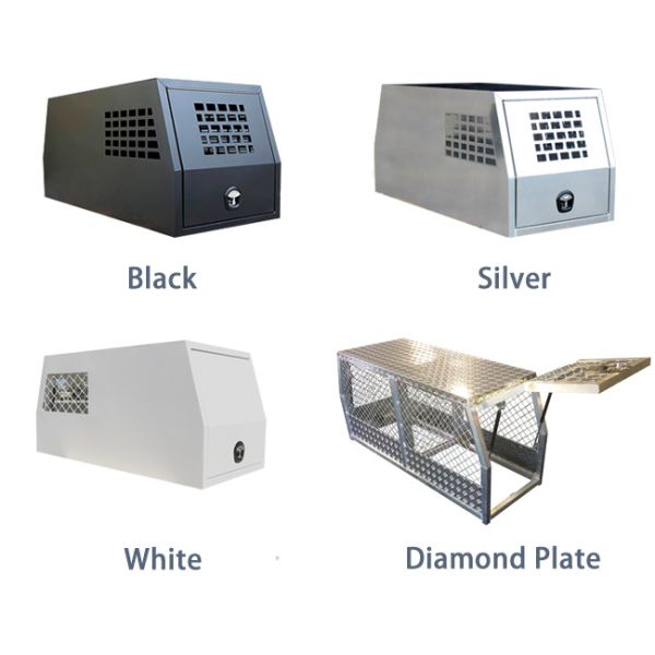 Изготовленная на заказ большая 700mm одиночная черная коробка собаки сени ЮТА алюминиевого сплава