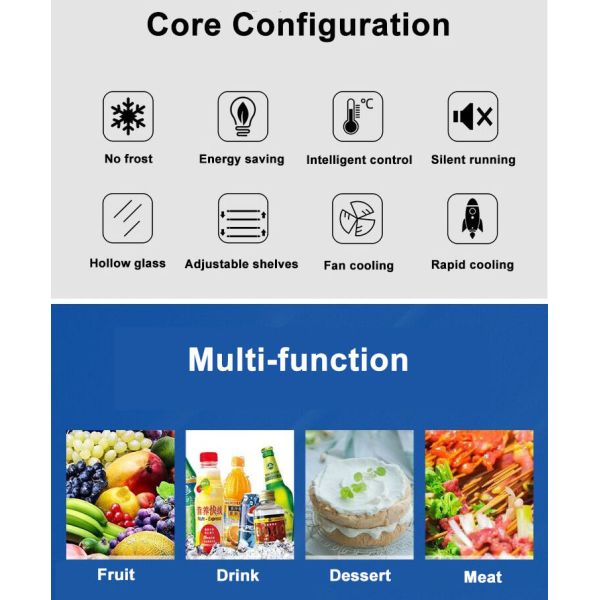 Вентиляторная система охлаждения температуры чистосердечного холодильника дисплея Multideck овоща одиночная