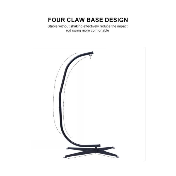 Metal Stand Modern Design Style Hammock Chair for Living Room Customized Color