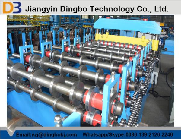 PLC Control Ceiling Metal Wall Panel Roll Forming Machine For 0.3 - 0.8mm Aluminium Steel
