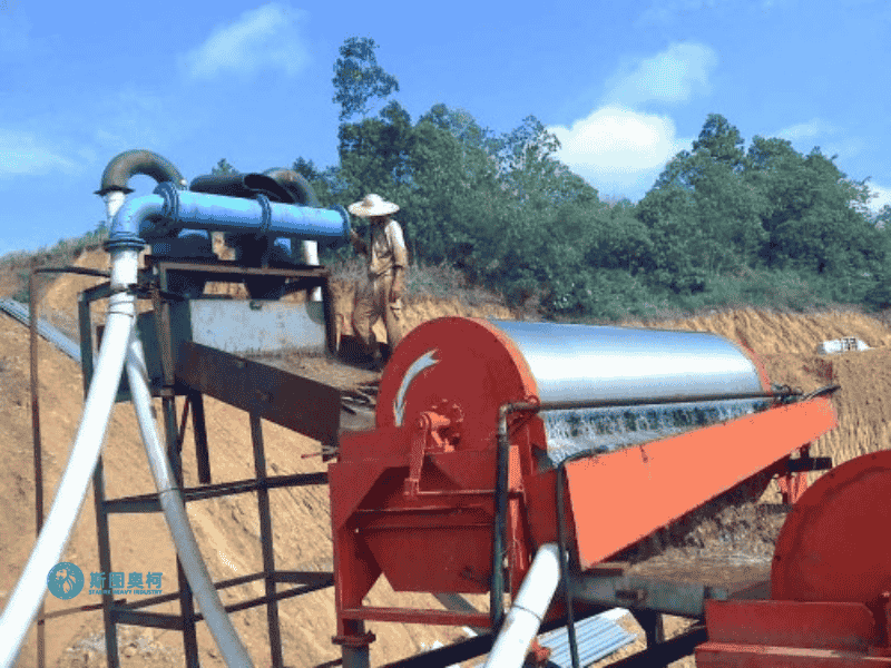 Mining Magnets Separator 0.4mm-0.8mm Size Ore Beneficiation Equipment